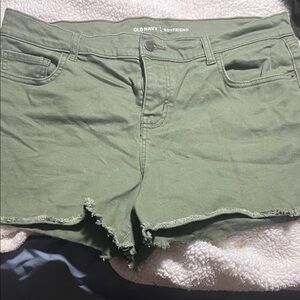 Old Navy Women's Olive Green Jean Shorts